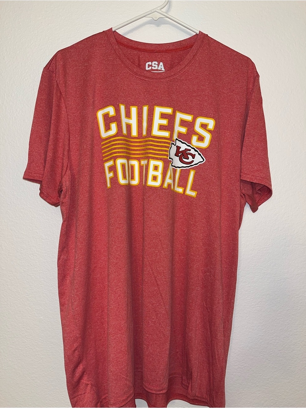 Kansas City Chiefs Red Short Sleeve Football Tee